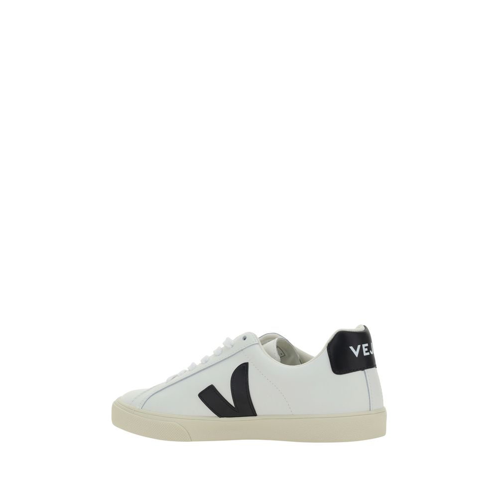 Veja White Calf Leather Bos Taurus Sneakers