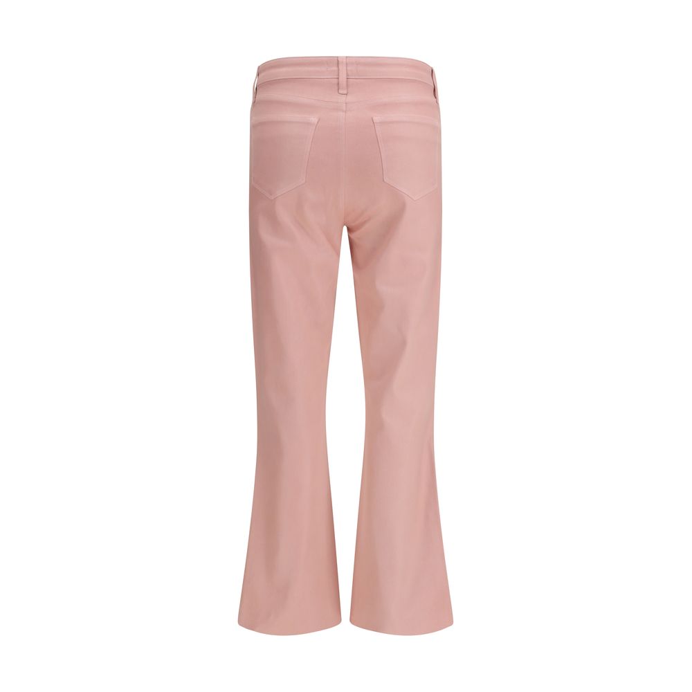 L'Agence Multicolor Cotton Flared Pants