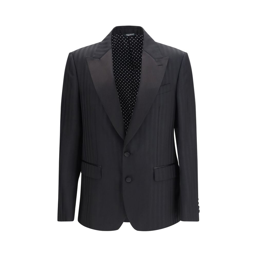 Dolce & Gabbana Black Wool Blazer