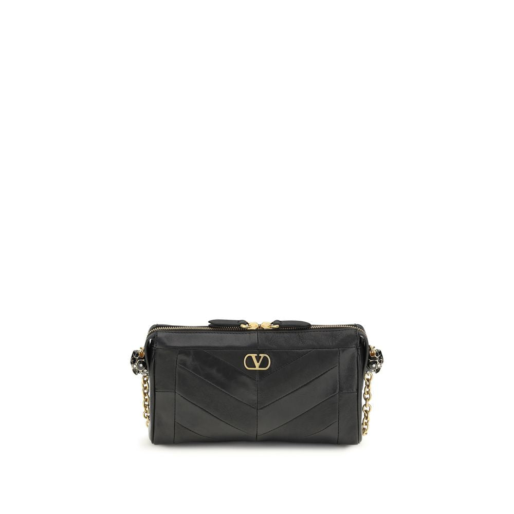 Valentino Garavani Black Aries Aries Shoulder Bag