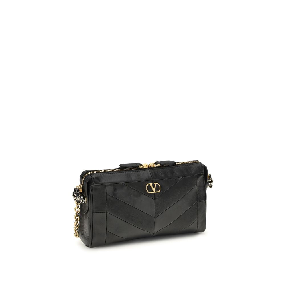 Valentino Garavani Black Aries Aries Shoulder Bag