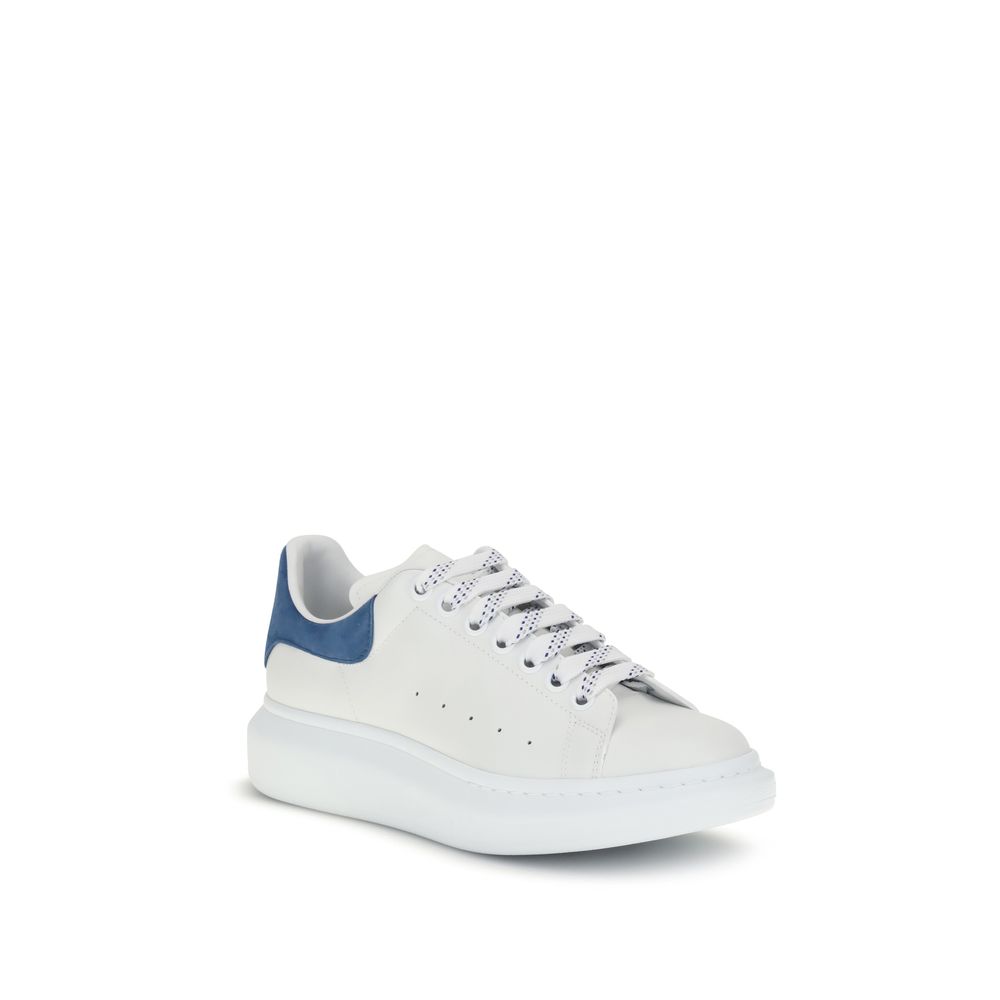 Alexander McQueen White Leather Platform Sneakers