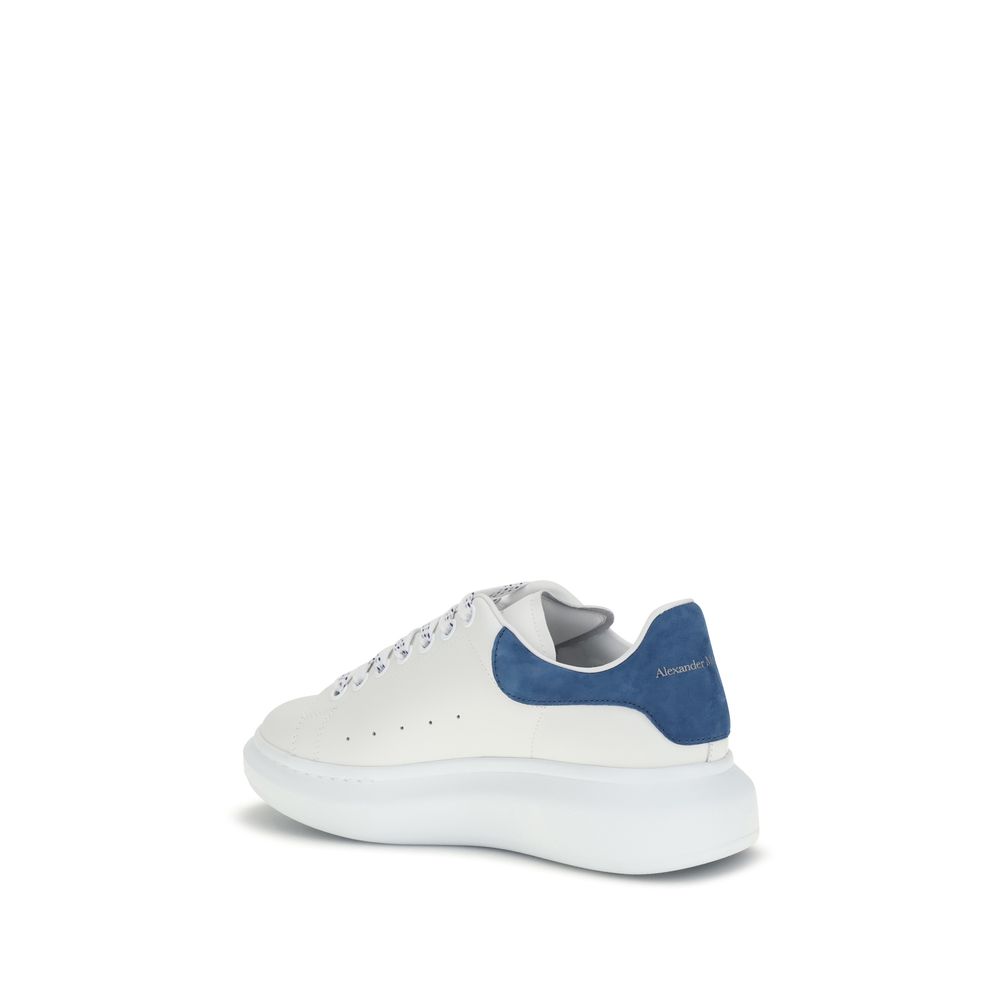 Alexander McQueen White Leather Platform Sneakers