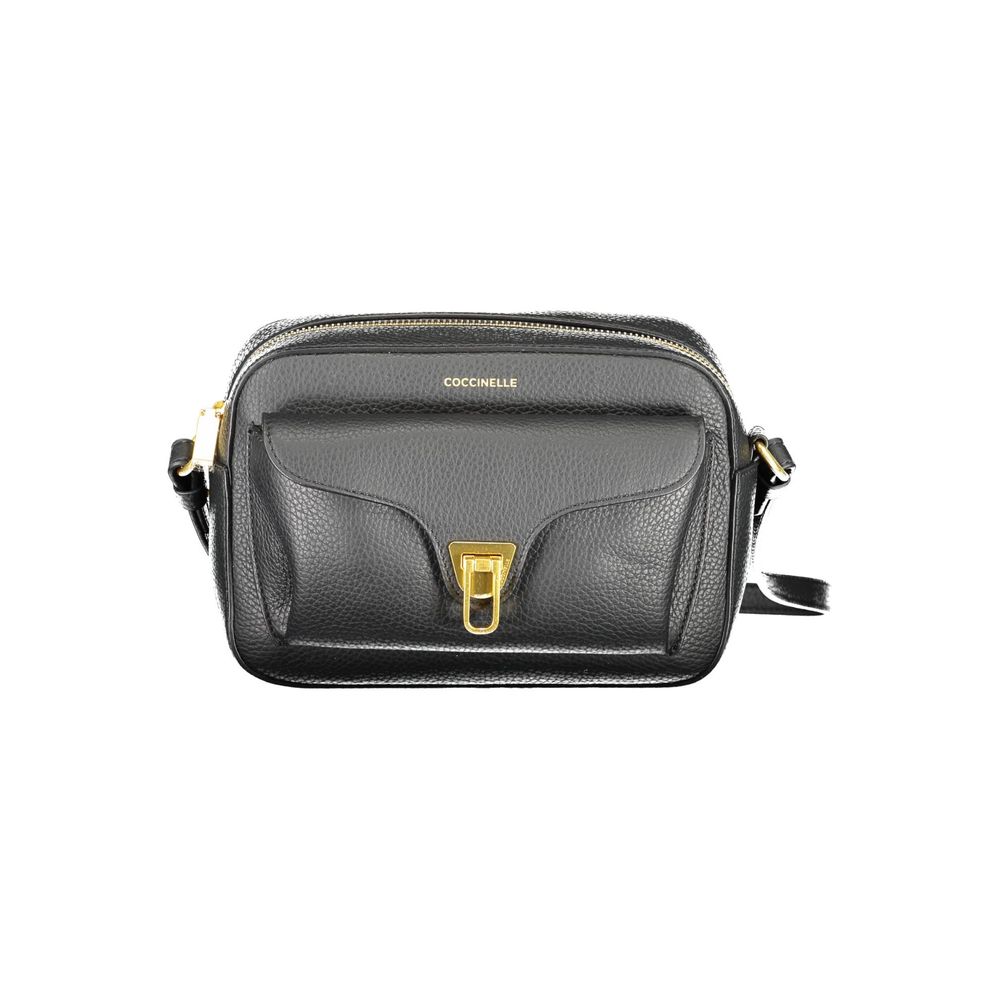 Coccinelle Black Leather Women Shoulder Bag