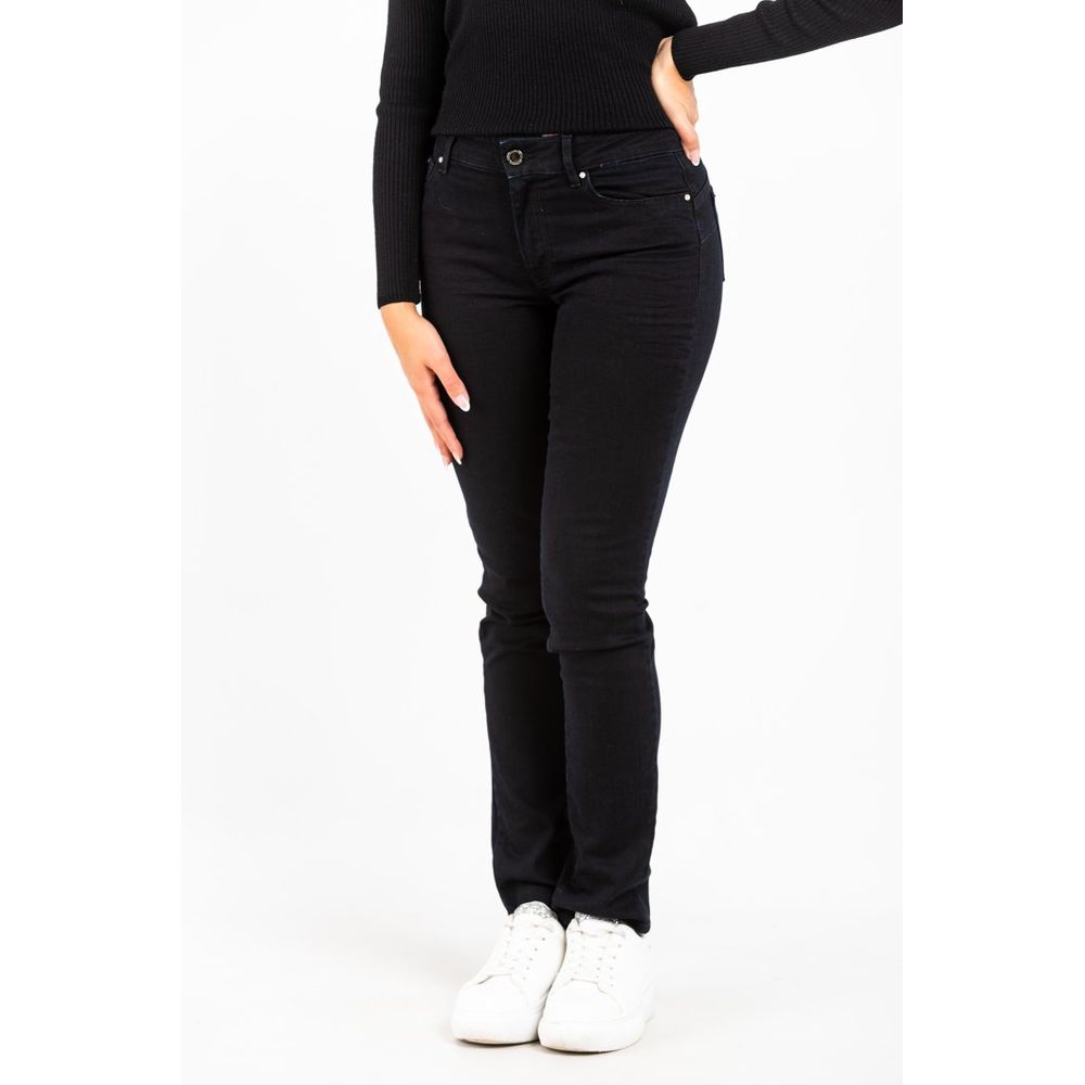 Gas Black Cotton Slim Fit Jeans