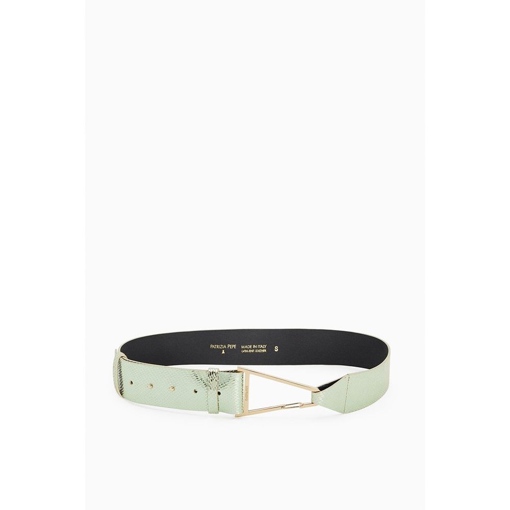 Patrizia Pepe Green Goatskin Regular Belt