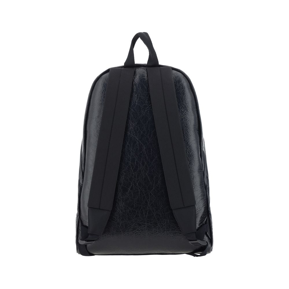 Balenciaga Black Leather Backpack