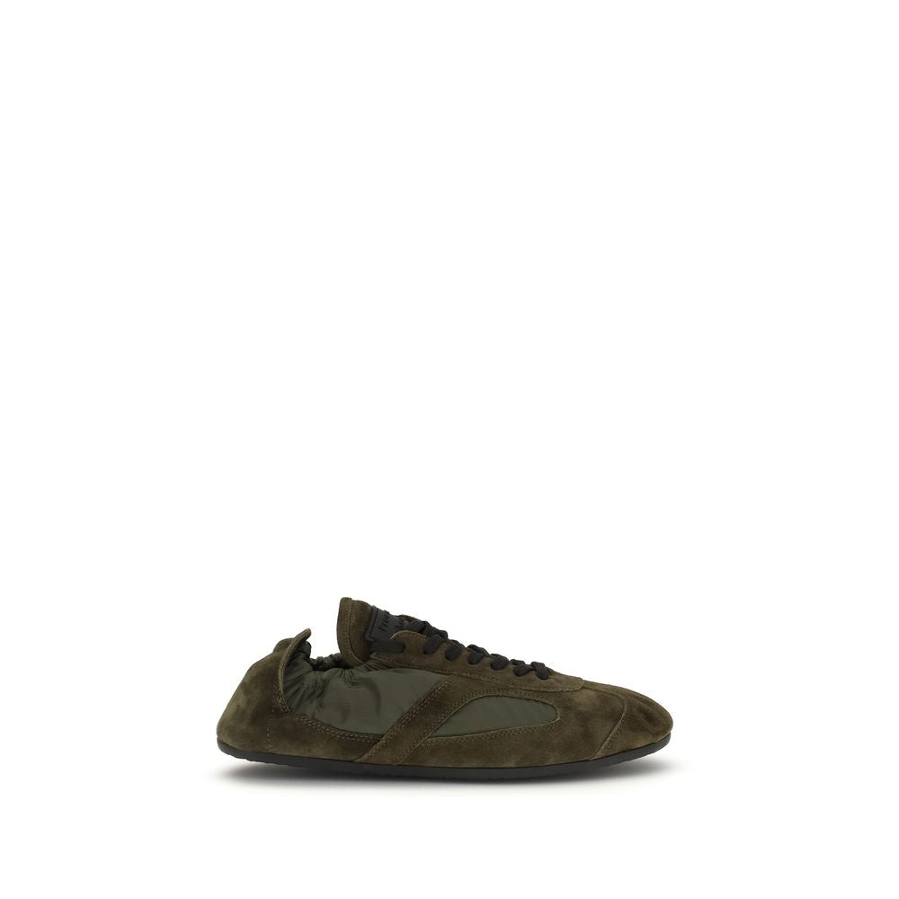 Proenza Schouler Bicolor Leather Low Top Sneakers