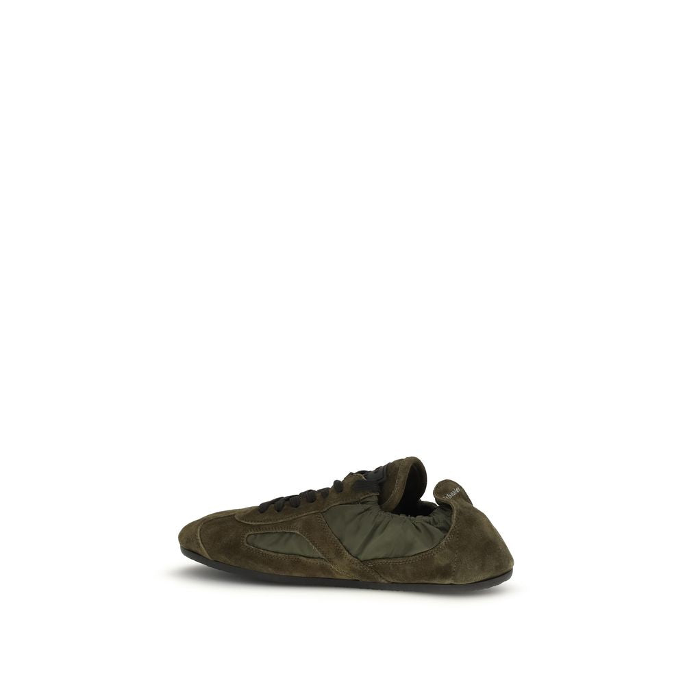 Proenza Schouler Bicolor Leather Low Top Sneakers
