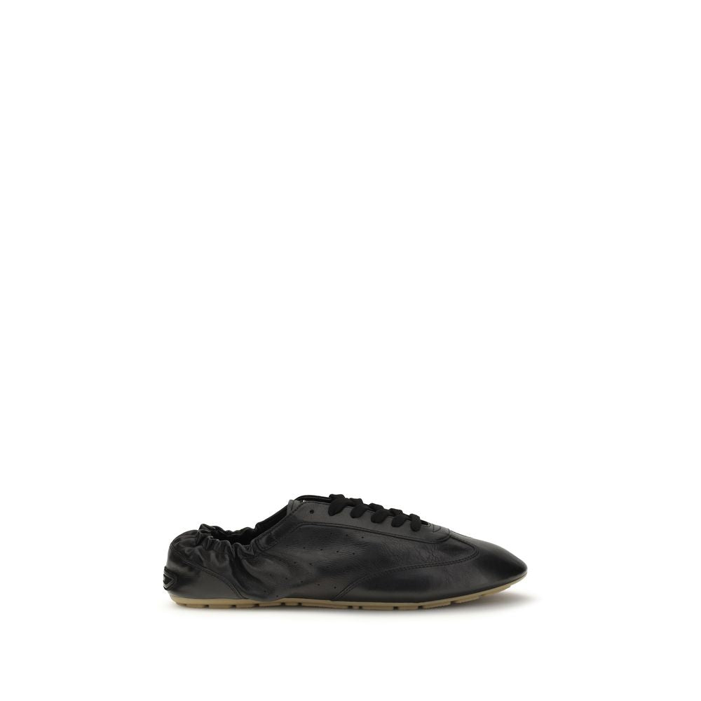 Saint Laurent Black Leather Athletic Sneakers