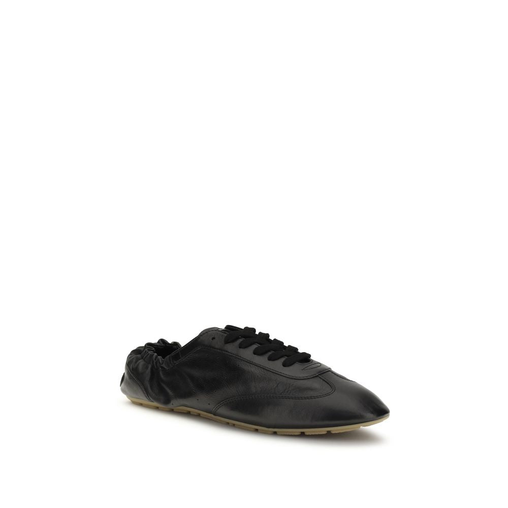 Saint Laurent Black Leather Athletic Sneakers