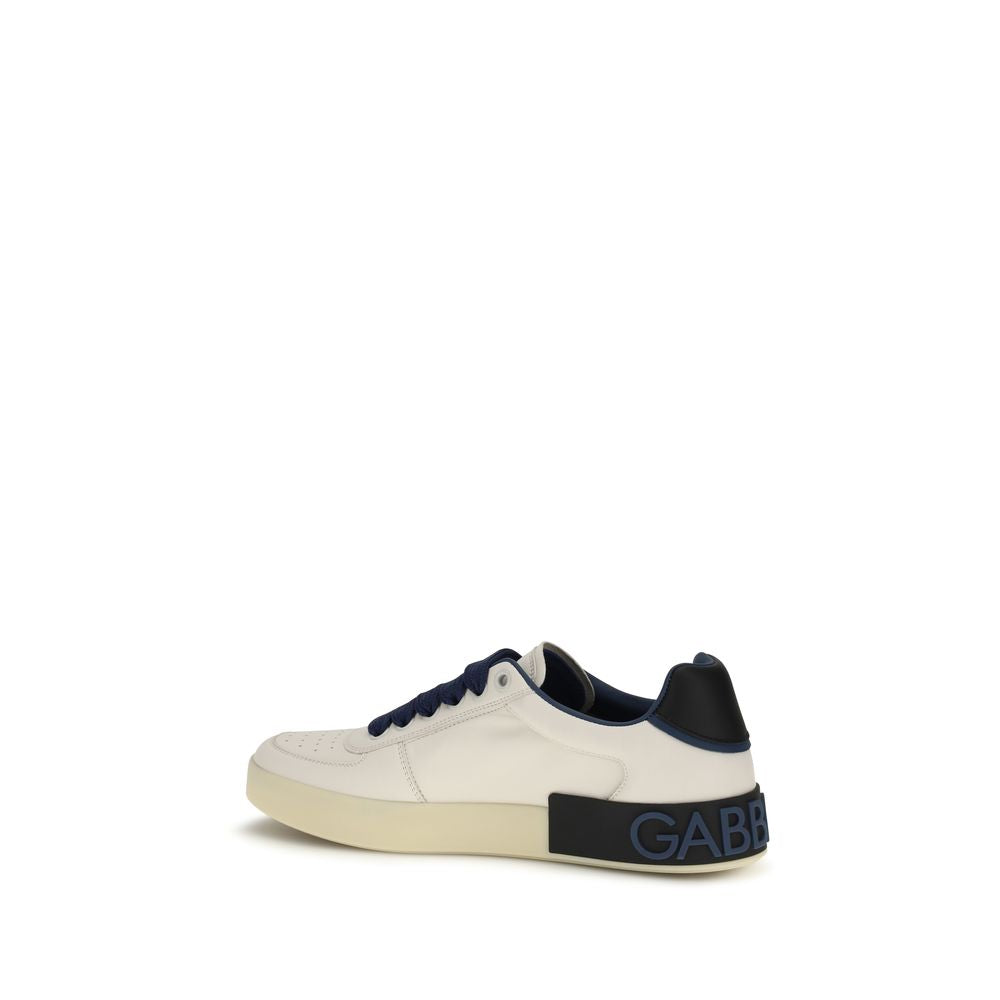 Dolce & Gabbana Multicolor Leather Low Top Sneakers