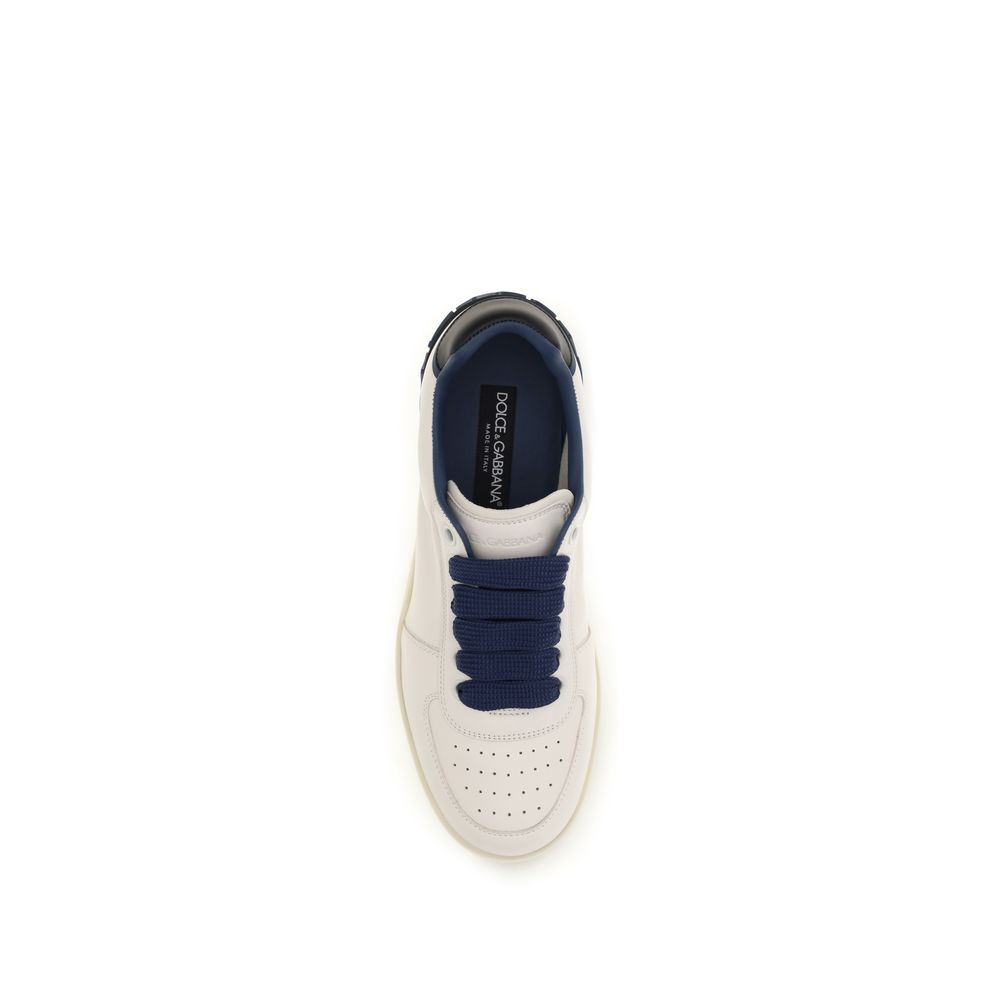 Dolce & Gabbana Multicolor Leather Low Top Sneakers