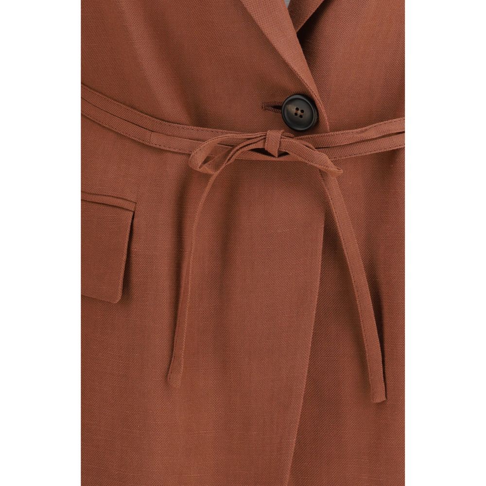 Brunello Cucinelli Red Viscose Blazer