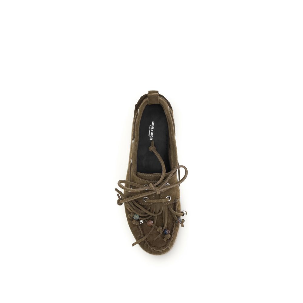 Golden Goose Bicolor Leather Slip-On Loafers
