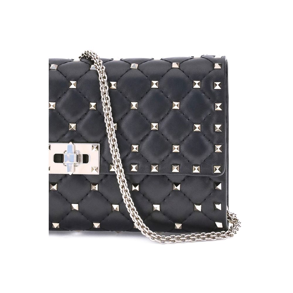 Valentino Garavani Black Aries Aries Shoulder Bag