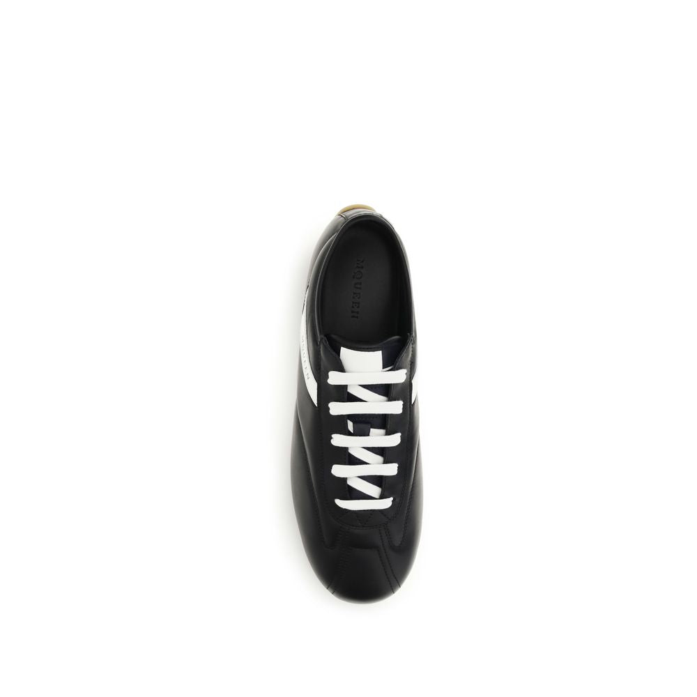 Alexander McQueen Black Leather Low Top Sneakers