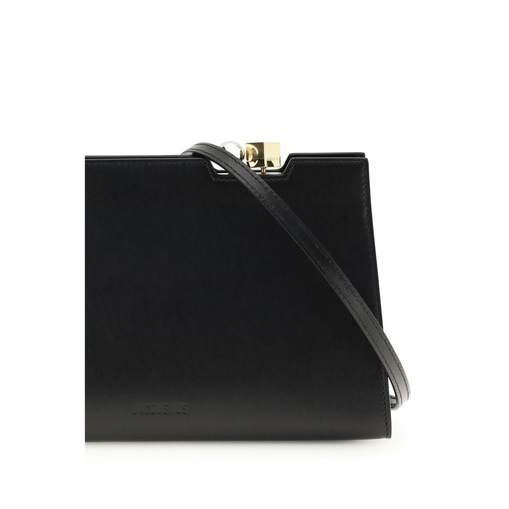 Jacquemus Black Leather Shoulder Bag