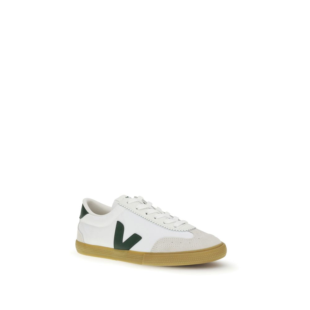 Veja White Leather Low Top Sneakers