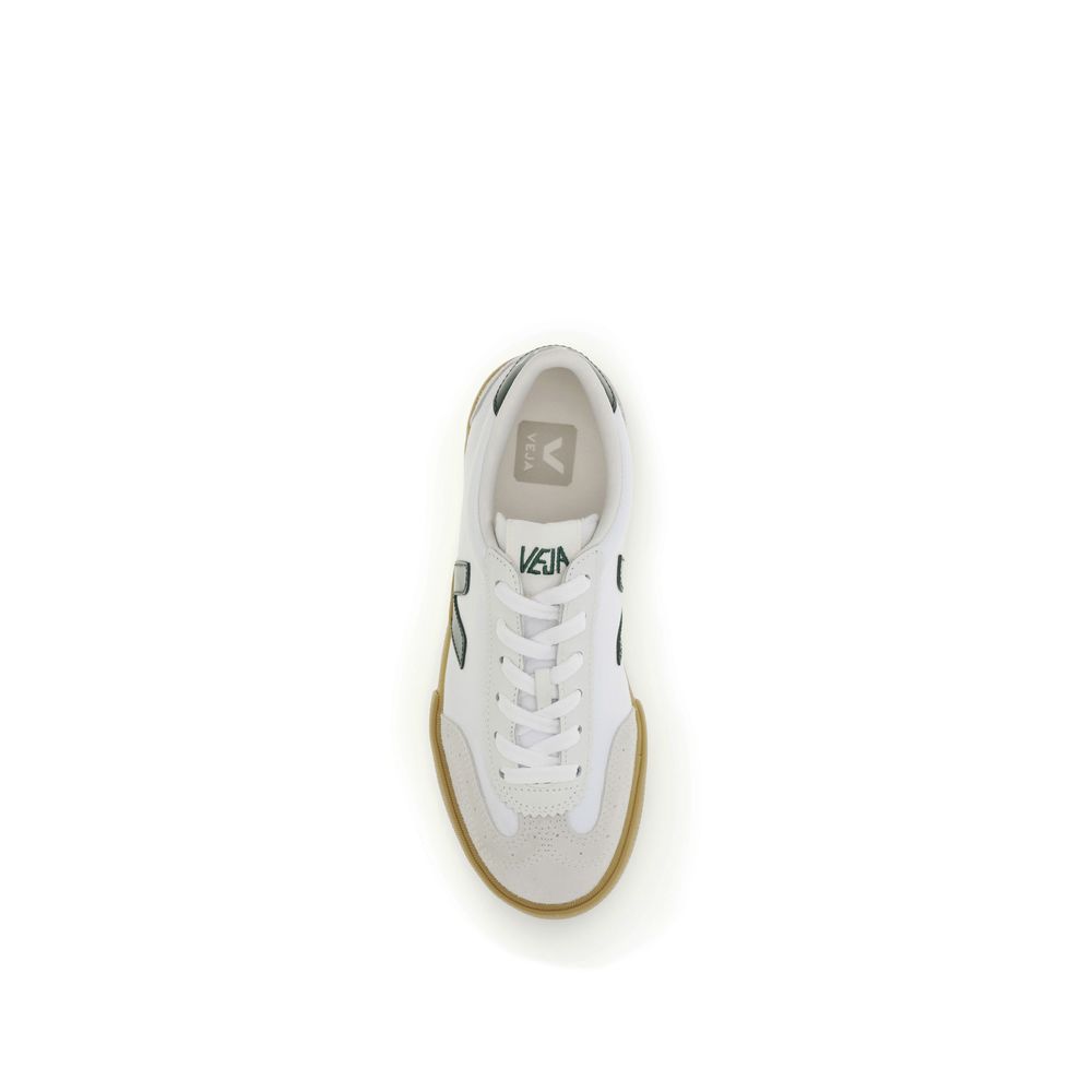 Veja White Leather Low Top Sneakers