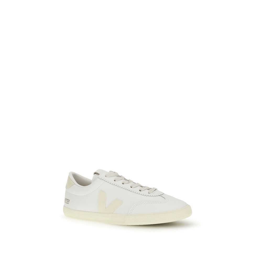 Veja White Leather Low Top Sneakers