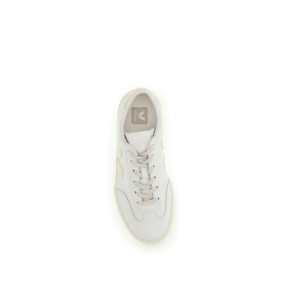 Veja White Leather Low Top Sneakers