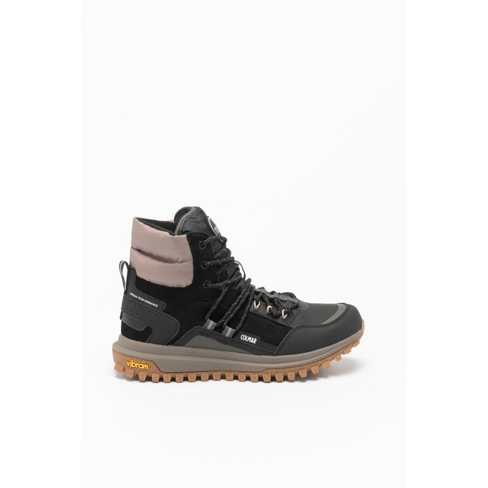 Colmar Black Leather Ankle Boots