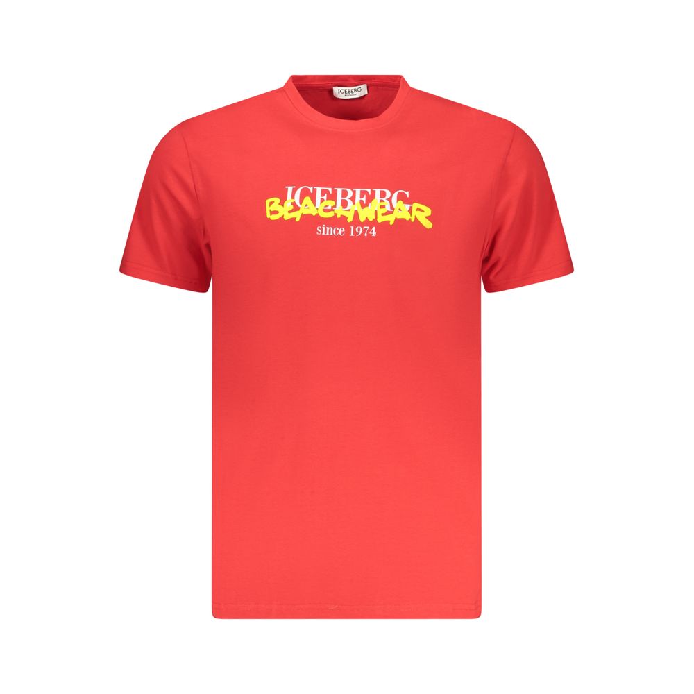 New Iceberg Red Cotton Men's T-Shirt