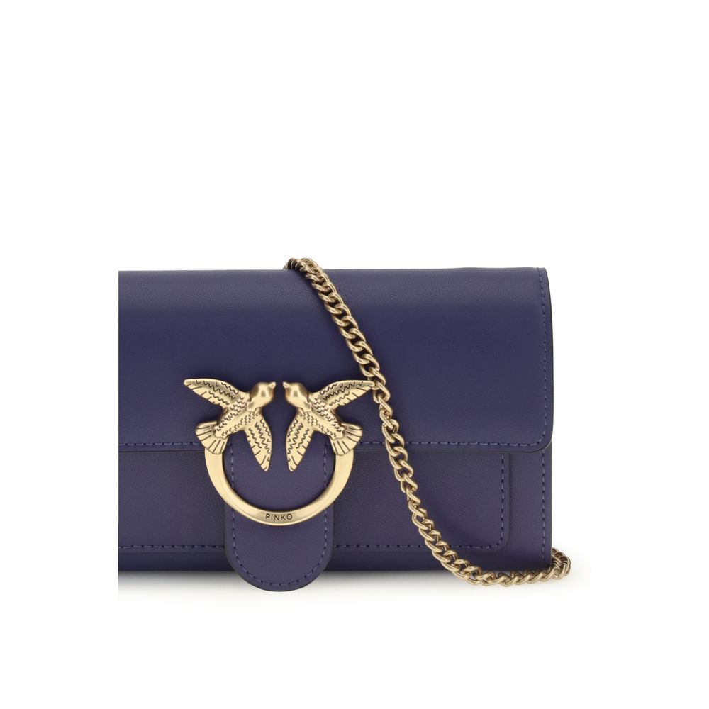 PINKO Blue Leather Wallet