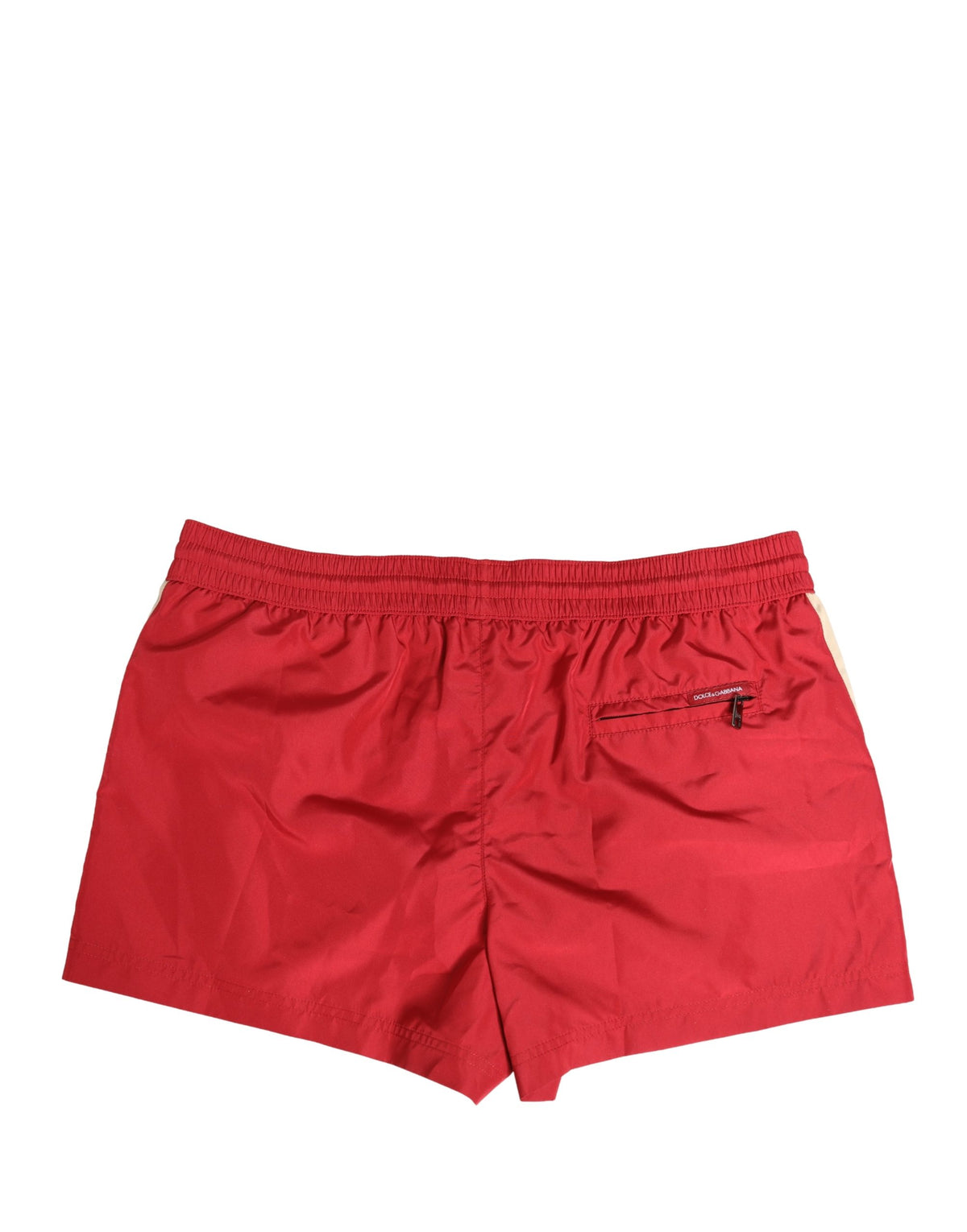New Dolce & Gabbana Red Men Drawstring Shorts Swimwear