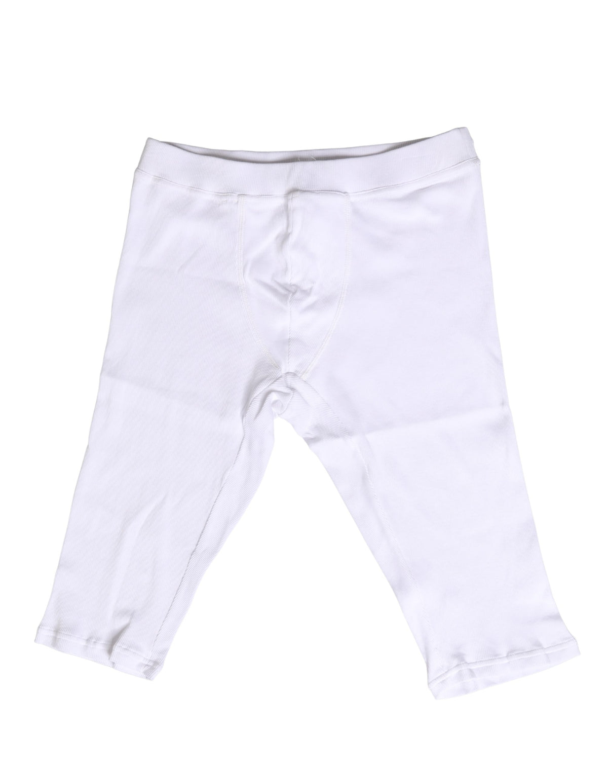 New Dolce & Gabbana White Cotton Short Johns Men Pants Underwear