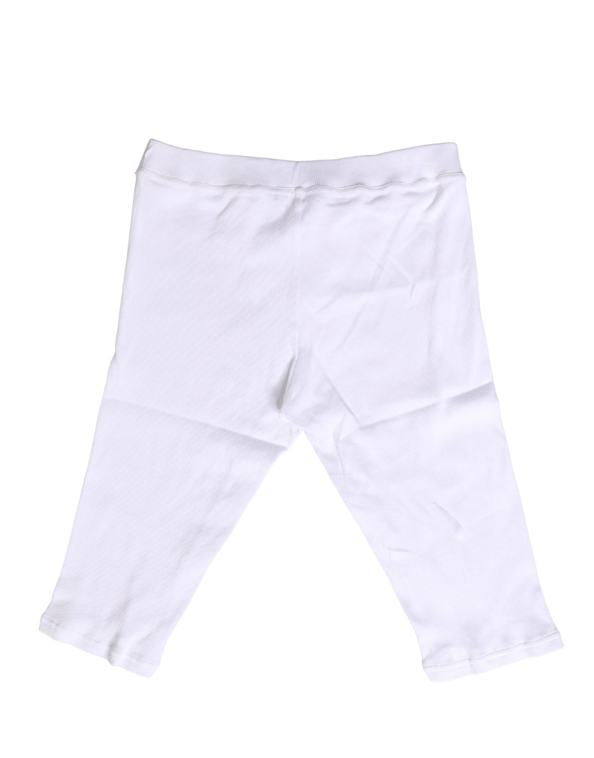 New Dolce & Gabbana White Cotton Short Johns Men Pants Underwear