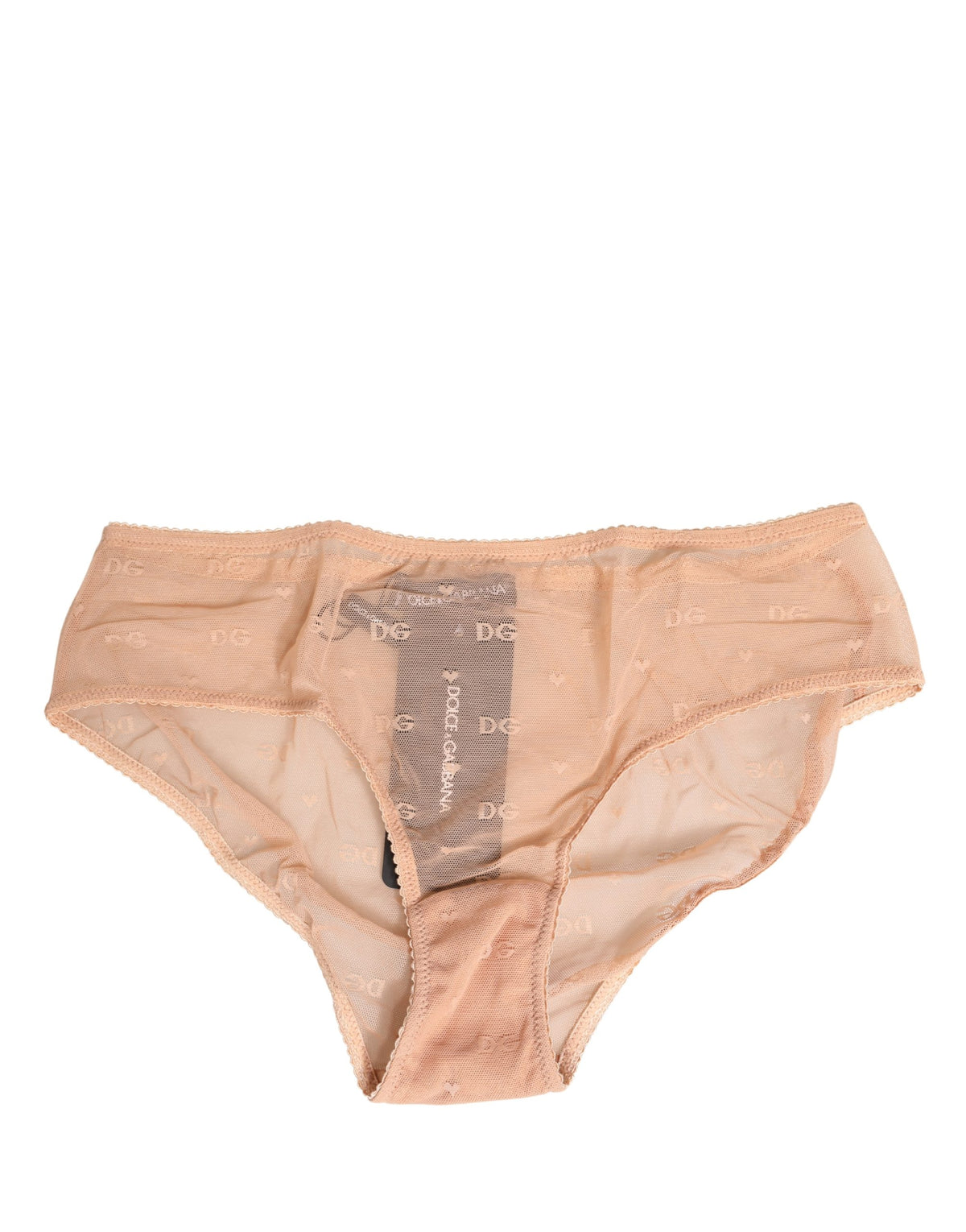 New Dolce & Gabbana Beige Lace Cheekini Lingerie Panty Brief Underwear