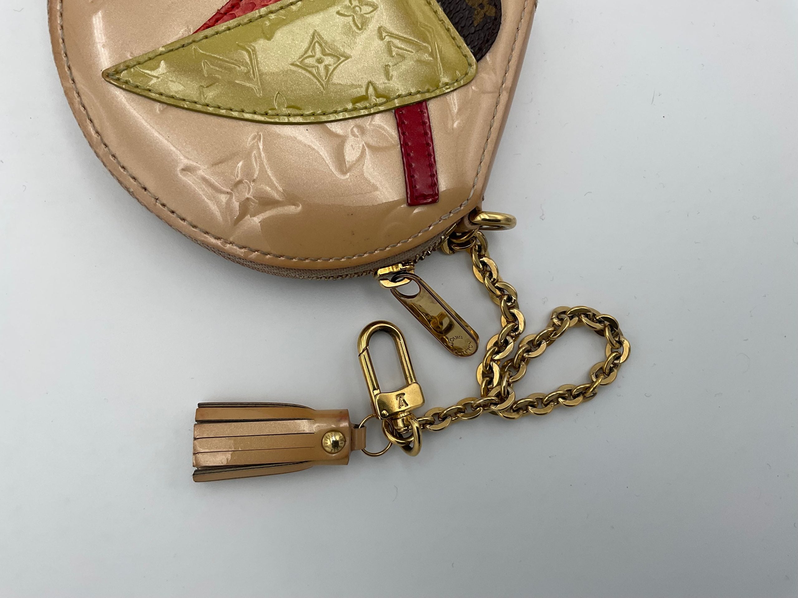 Pre-Owned Louis Vuitton LOUIS VUITTON Micro Boite Chapeau Patent Patchwork LV Bird Coin Purse Multicolor Women's AB (Very Good — between Lightly Used and Used)