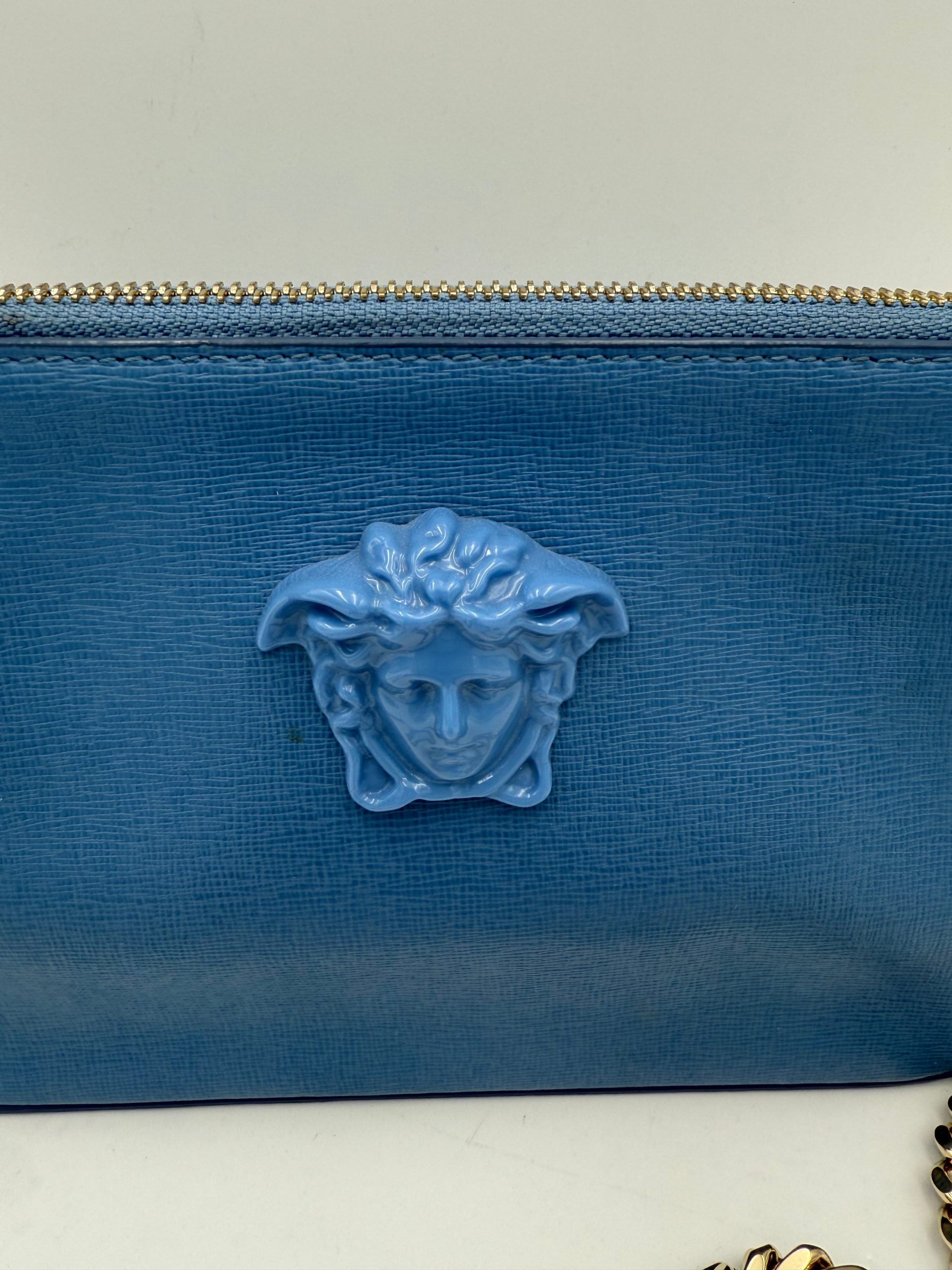 Pre-Owned Versace VERSACE LA MEDUSA Leather Shoulder Bag White Women's AB (Very Good — between Lightly Used and Used)
