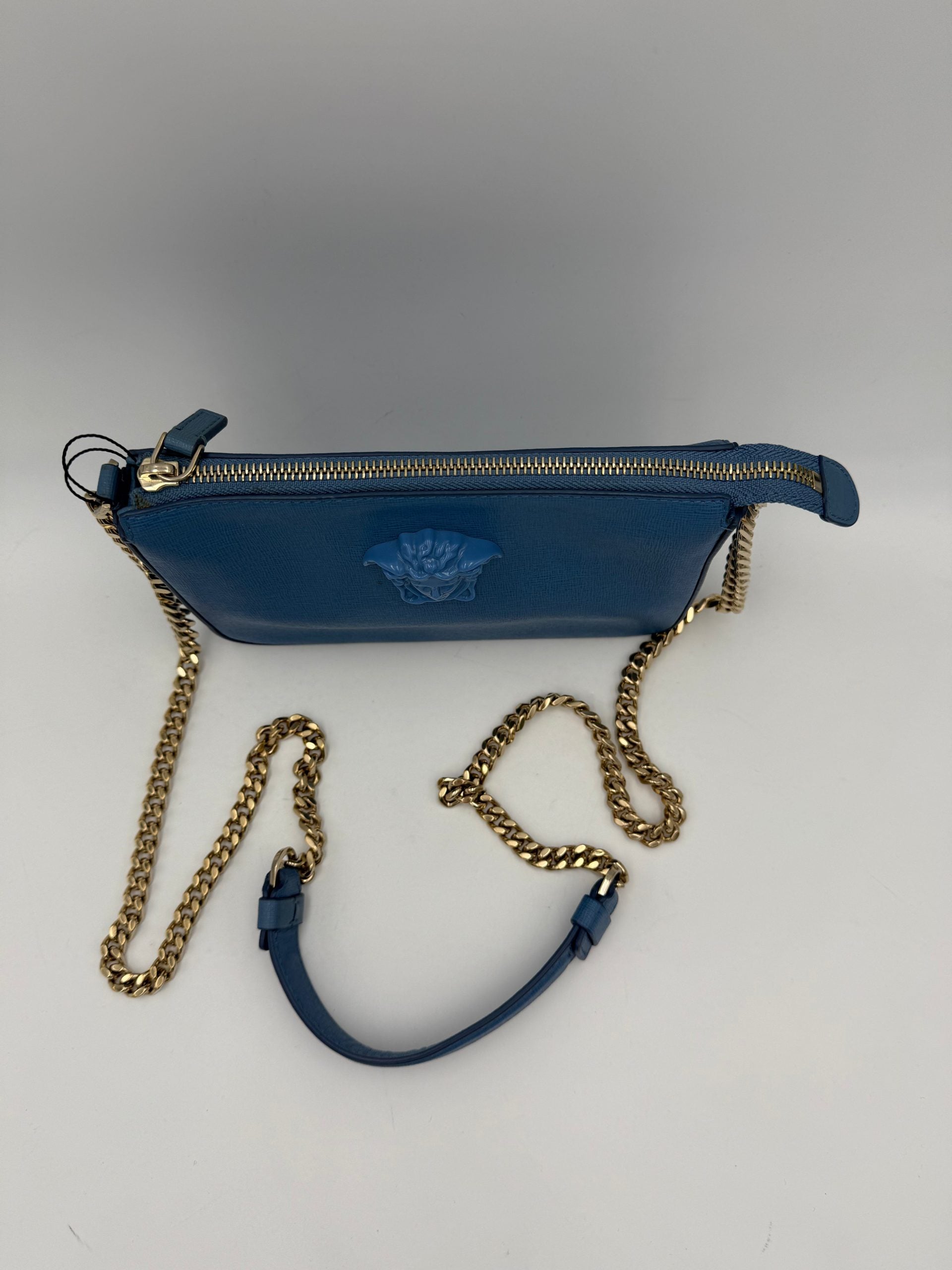 Pre-Owned Versace VERSACE LA MEDUSA Leather Shoulder Bag White Women's AB (Very Good — between Lightly Used and Used)