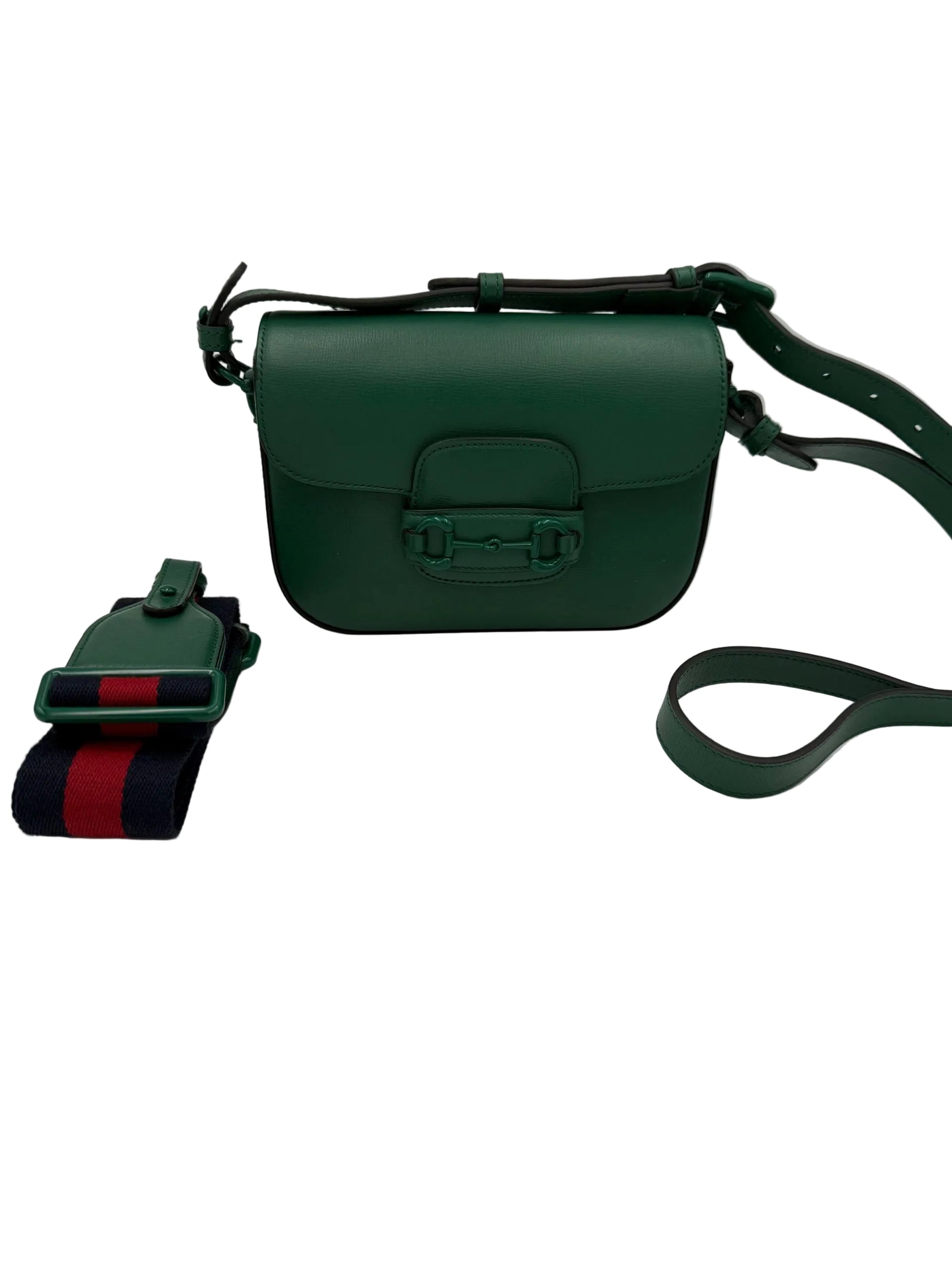 Gucci GUCCI HORSEBIT 1955 Emerald Handbag - PreLoved & Luxe