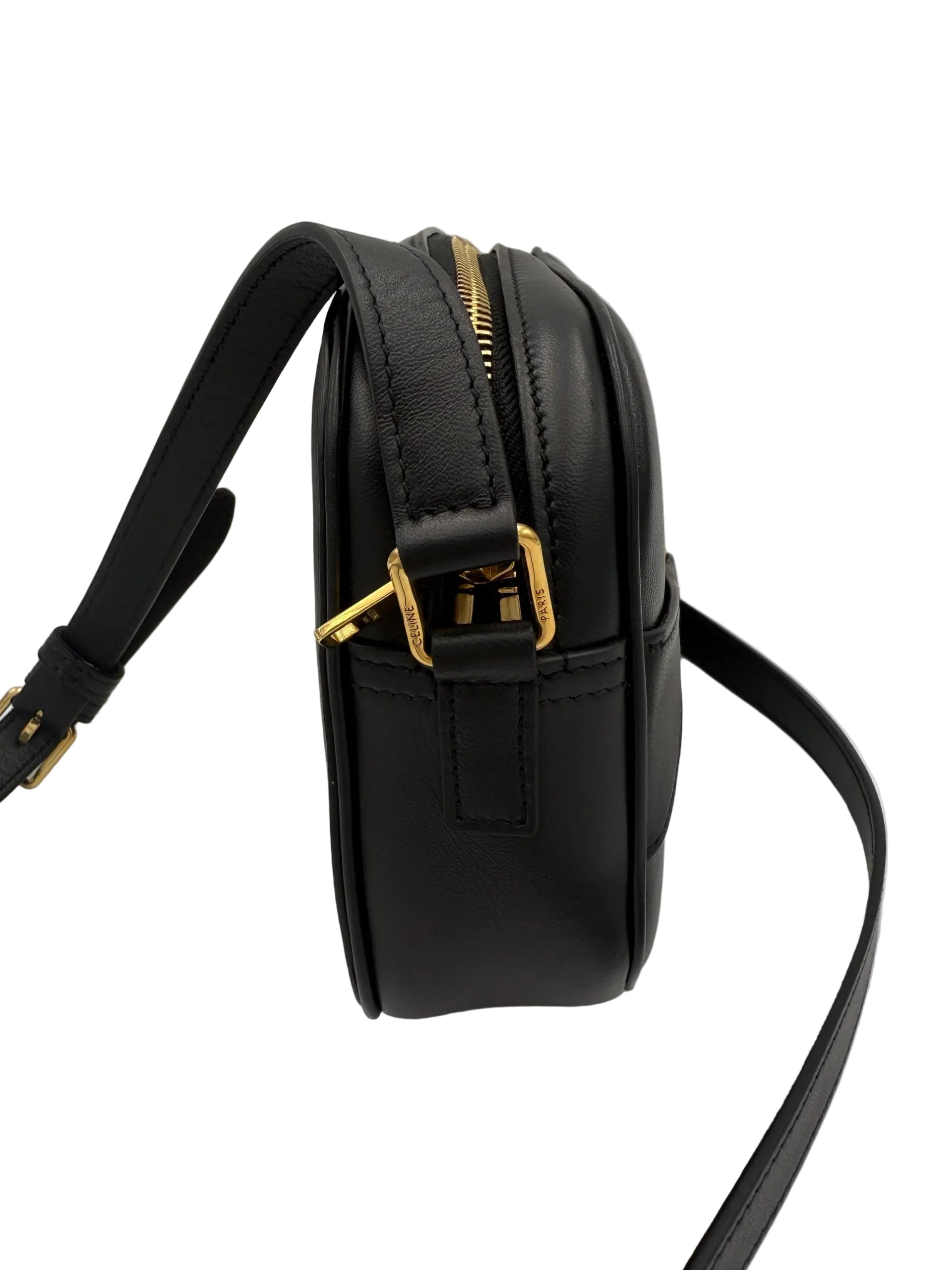 Celine CELINE CRECY Plain Black Handbag - PreLoved & Luxe