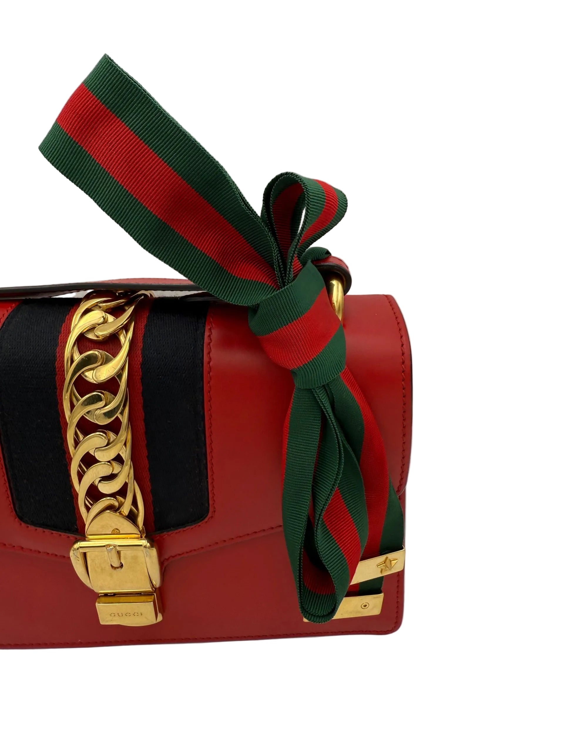 Gucci GUCCI SYLVIE Red Handbag - PreLoved & Luxe