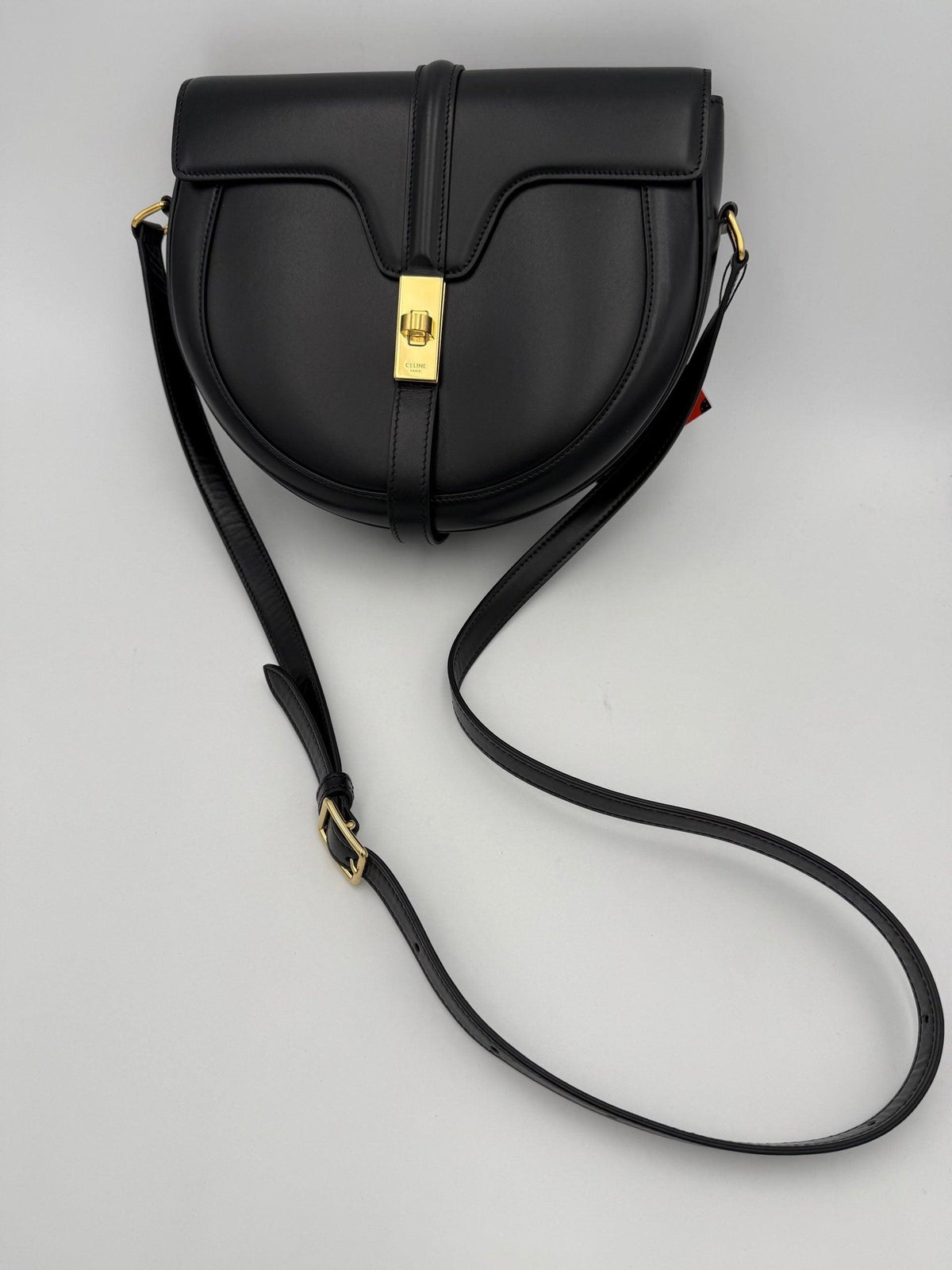 Celine CELINE Sac 16 Besace Black Large Bag