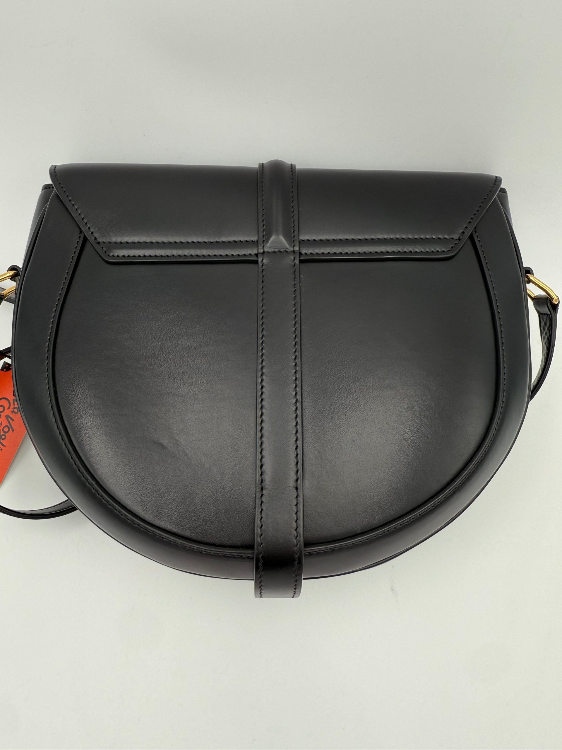Pre-Owned Celine CELINE Sac 16 Besace Black Large Bag White Women's AB (Very Good — between Lightly Used and Used)