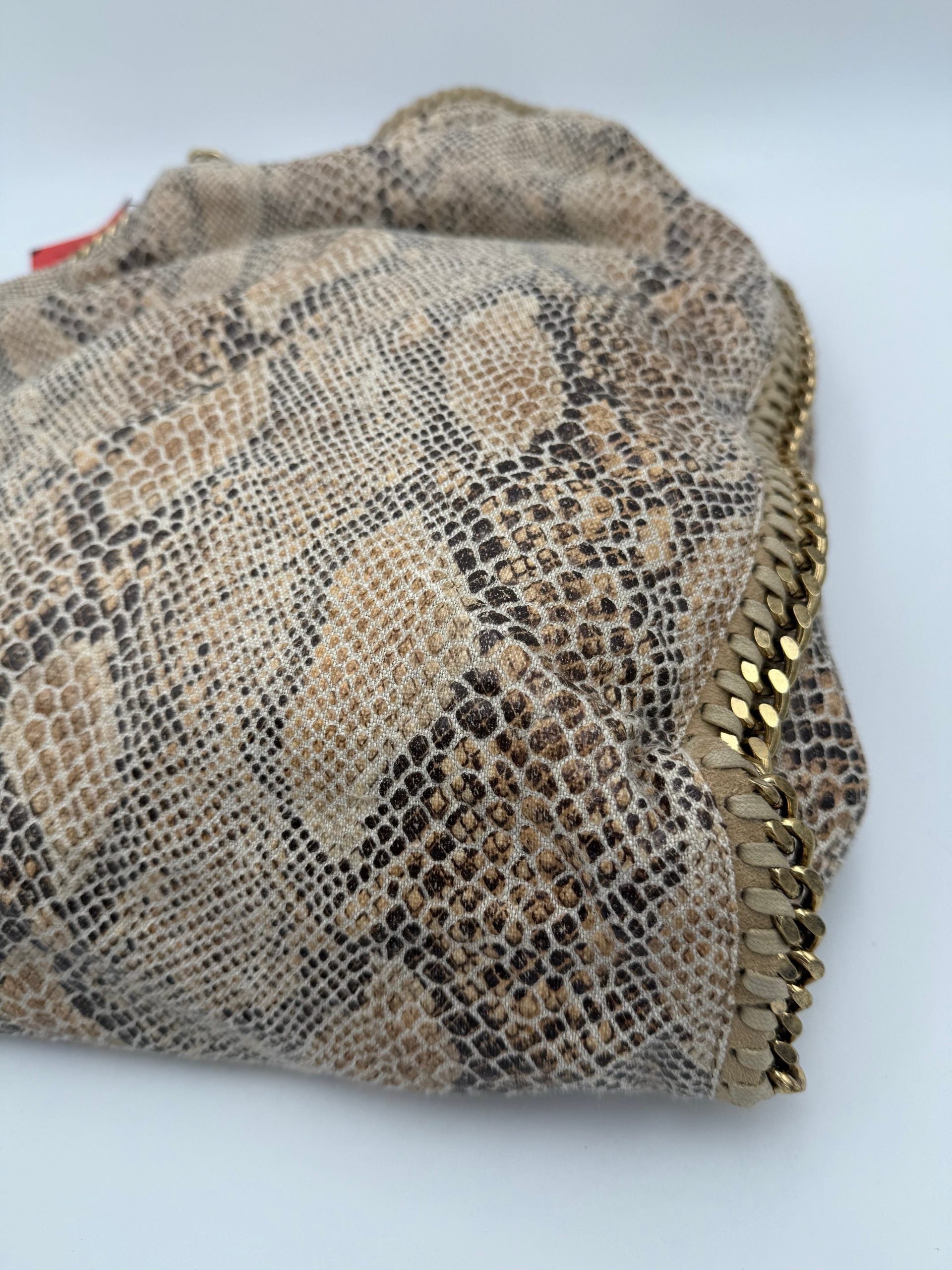 Pre-Owned Stella McCartney STELLA MCCARTNEY Falabella Grande Vegan Reptile Skin Handbag Multicolor Women's AB (Very Good — between Lightly Used and Used)