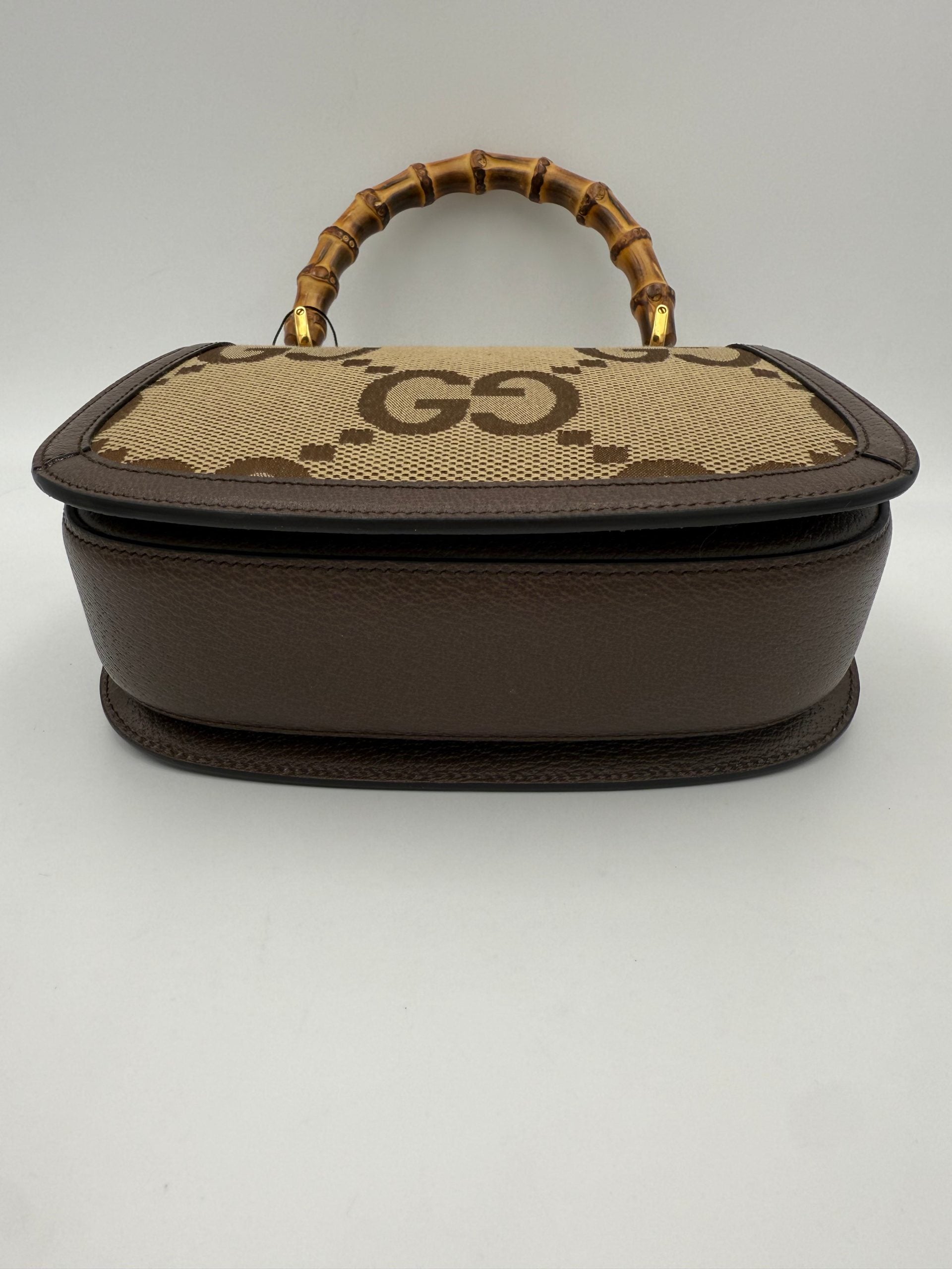 Pre-Owned Gucci GUCCI BAMBOO 1947 GG Canvas Handbag Multicolor Women's AB (Very Good — between Lightly Used and Used)
