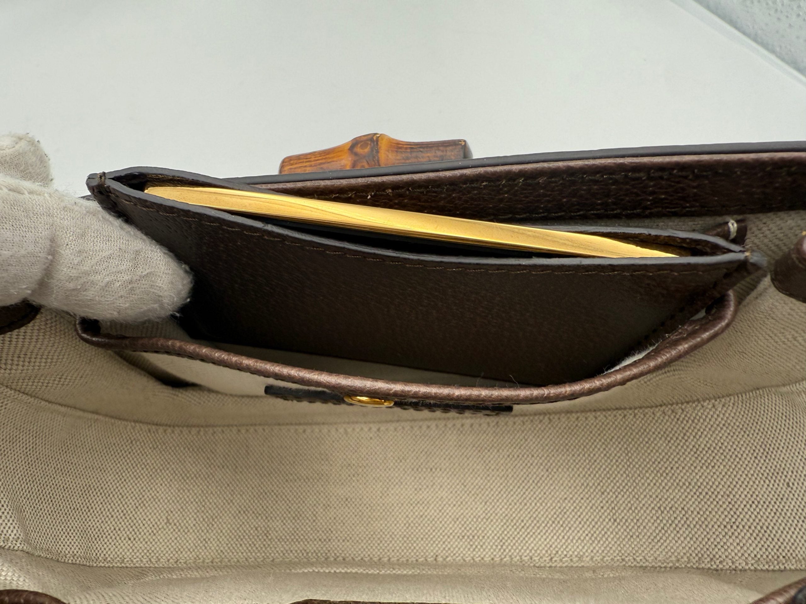 Pre-Owned Gucci GUCCI BAMBOO 1947 GG Canvas Handbag Multicolor Women's AB (Very Good — between Lightly Used and Used)