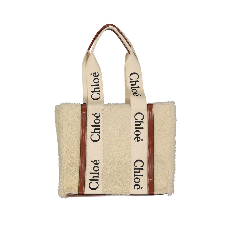 Chloé Beige Fur Tote Bag