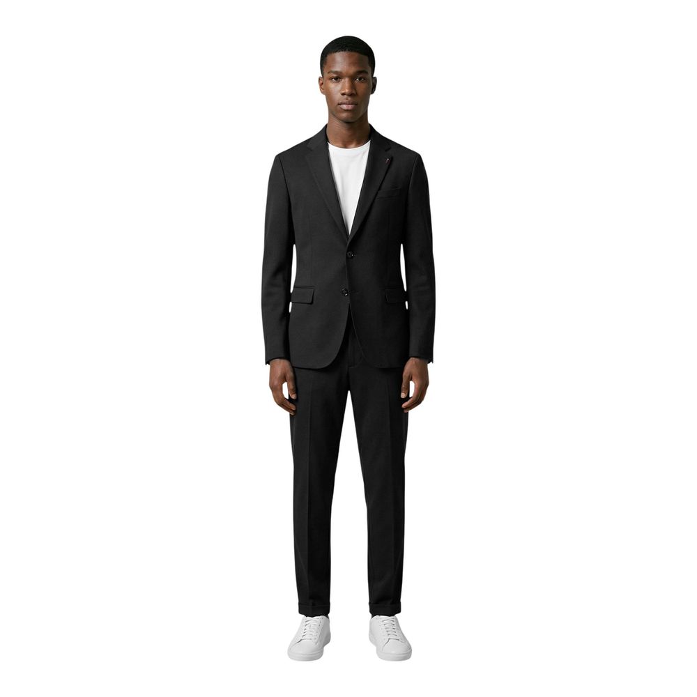 New Mulish Black Cotton Two-Piece Suit