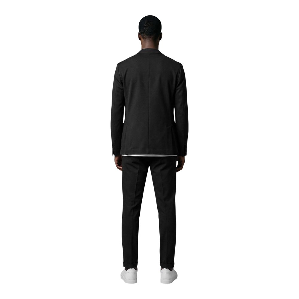 New Mulish Black Cotton Two-Piece Suit