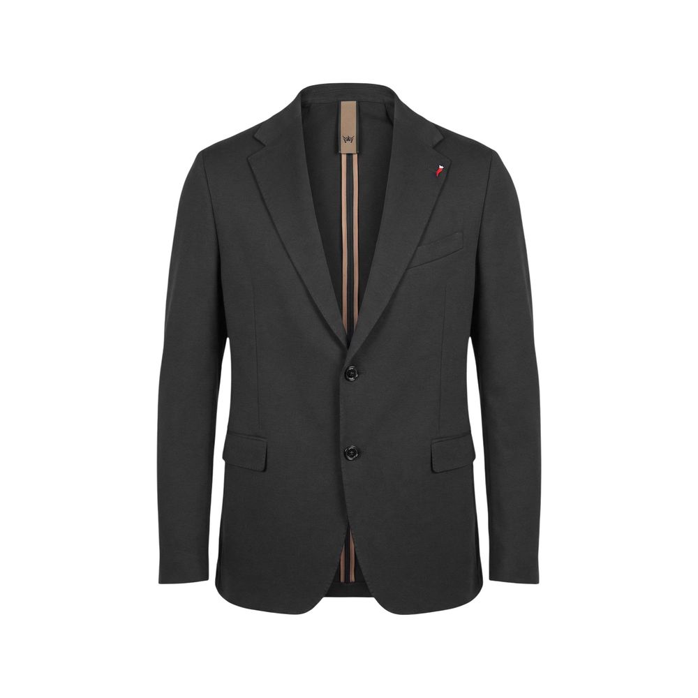 New Mulish Black Cotton Two-Piece Suit