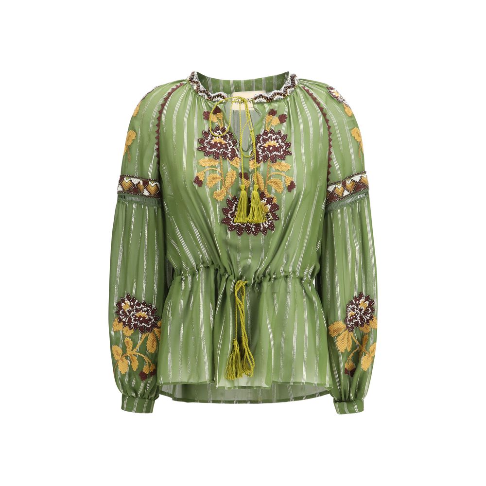 Valentino Garavani Bicolor Silk Shirt