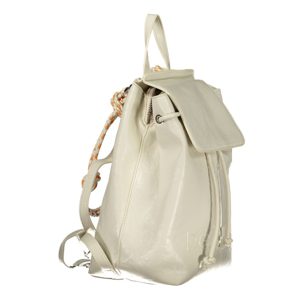 Desigual Ecru Women Backpack
